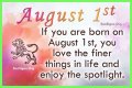 Famous birthdays for August 1